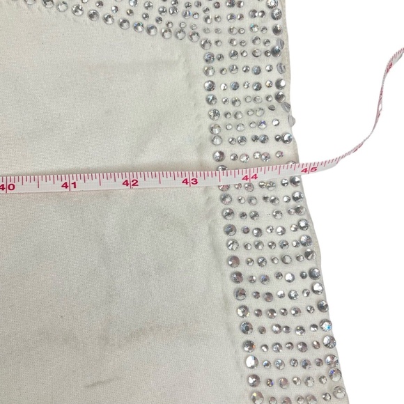 NBD White Maxi Stretch Jeweled High Split Dress Sz XS- Small $368 🥂🍾 - Picture 10 of 10